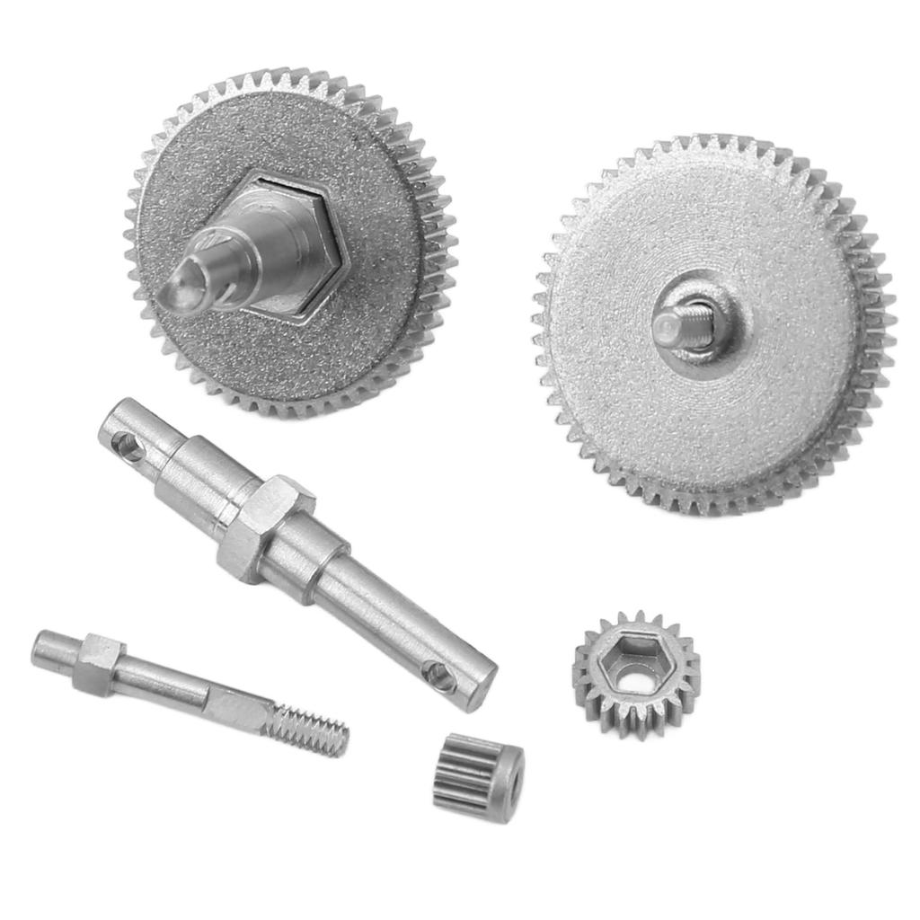 RC Transmission Gear Set Gear and Shaft Stainless Steel for AXIAL SCX24 AXI90081 AXI00001 AXI00002 1/24 RC Car