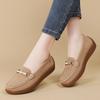 Women Black Moccasins Driving Shoes Flats Casual Nurse Loafers Khaki Minimalist Maternity Shoes Large Size