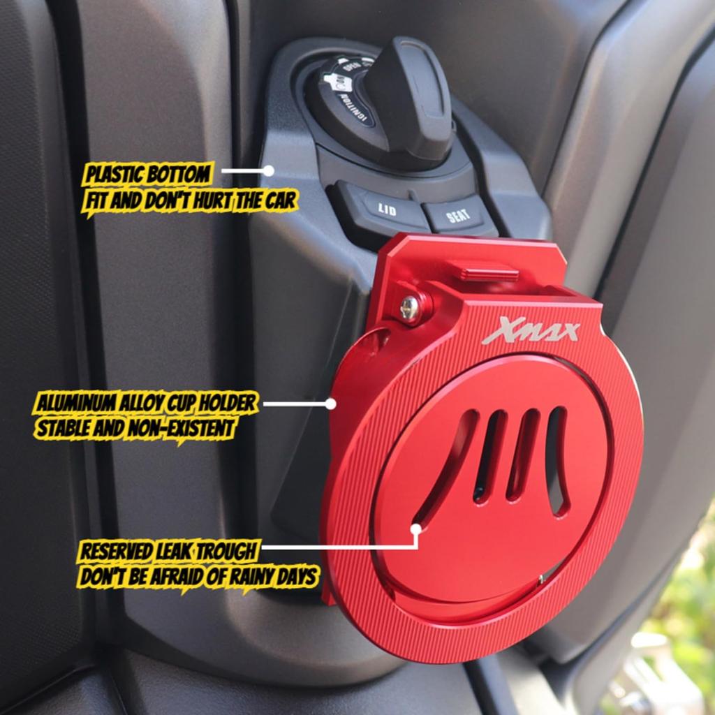 FOR XMAX300 XMAX 300 XMAX300 2017-2024 2025 Motorcycle CNC Folding Cup Holder Aluminum