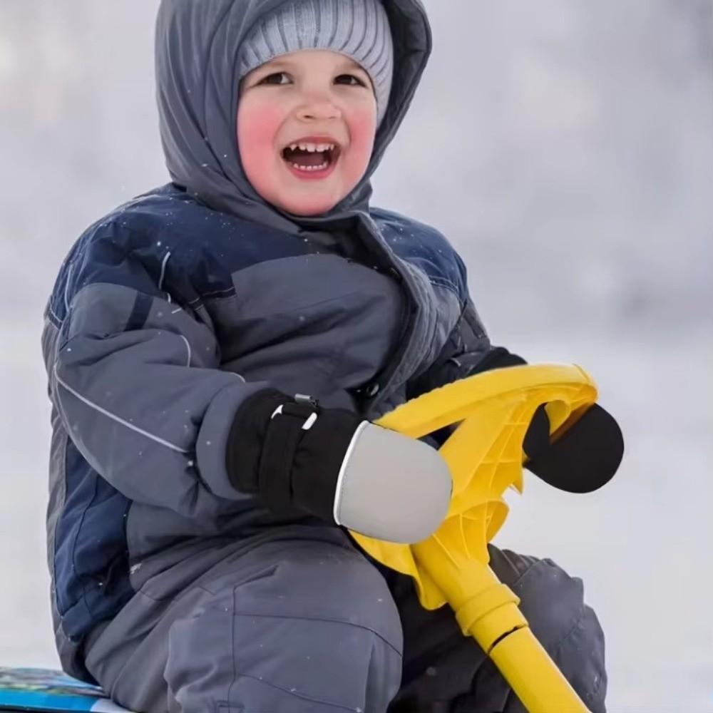 Zipper-Free Wrist Closure Thermal Ski Gloves Thermal Insulation Cold Gear Gloves For Boys Girls