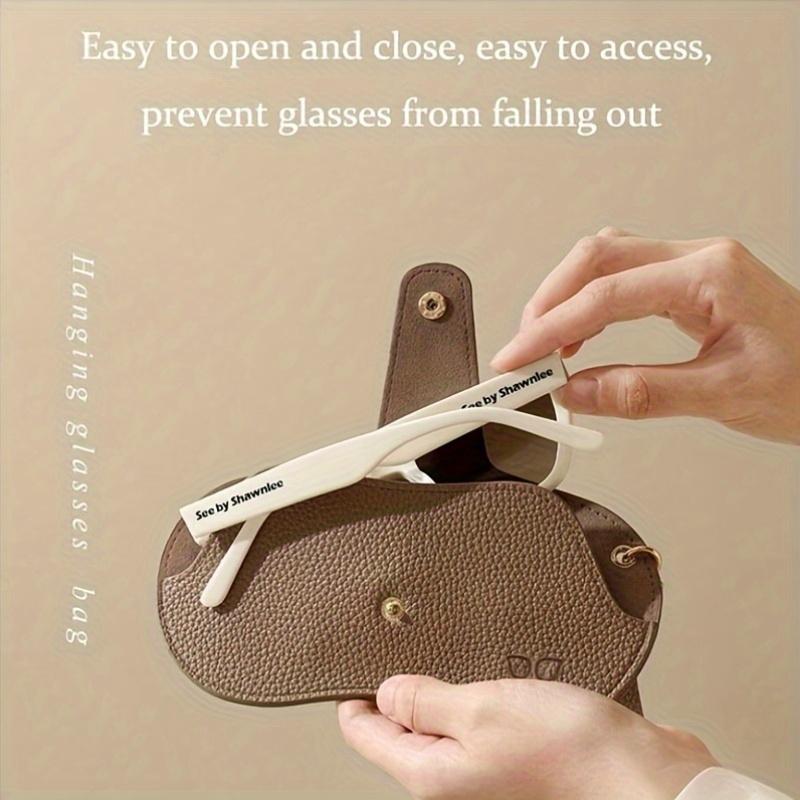 Glasses Storage Bag Sunglasses Storage Box Pressure-resistant Portable Glasses Clip Female Portable Sunglasses Protective Cover