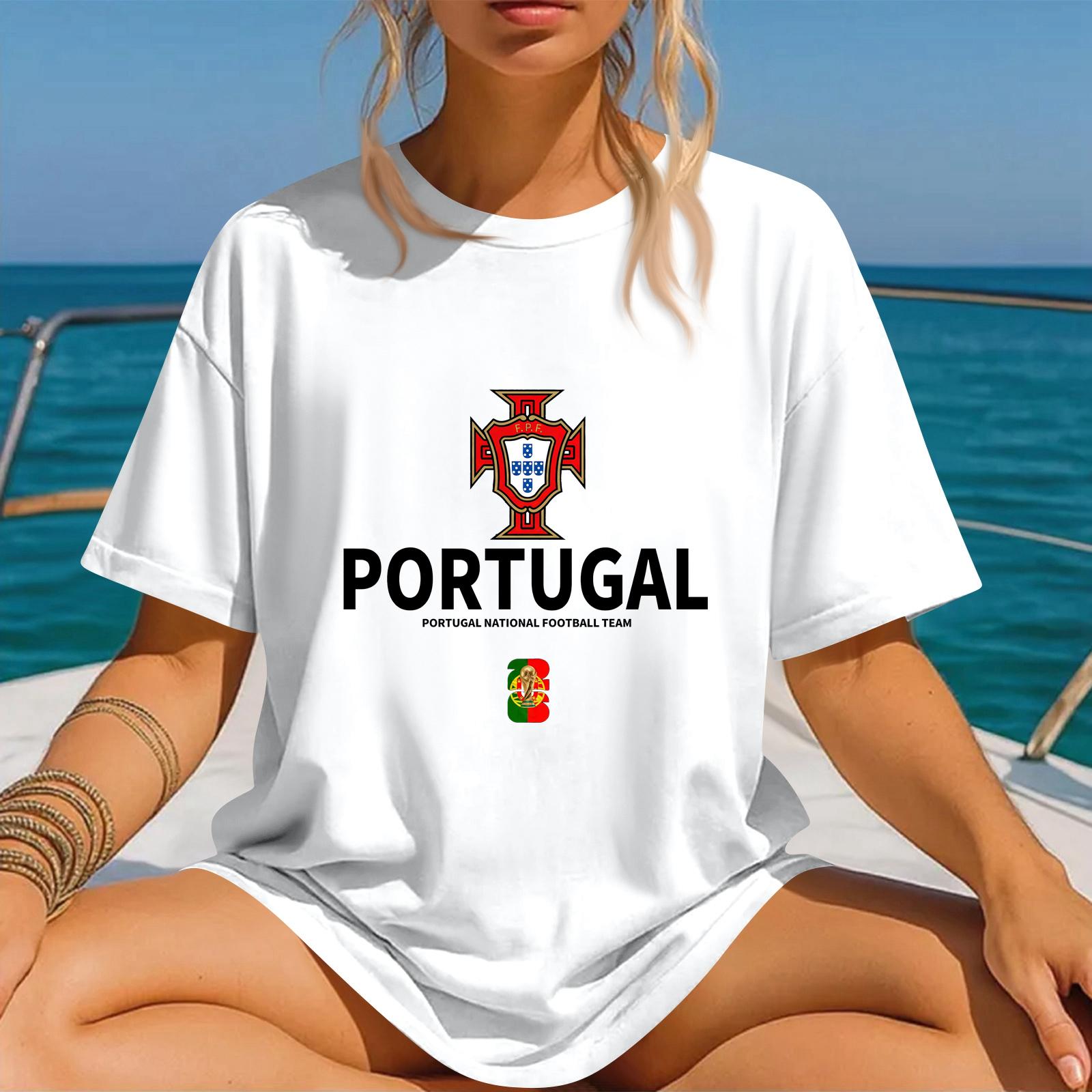 

Unisex Fashion Soccer World Cup 2026 Printed T Shirt Crew Neck Pullover Short Sleeve Top Casual Wear for Men and Women S