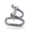 1Pcs Cross Clamp U Bolt Durable Steel Connector Scaffolding Fixing Tube Pipe Clip 20 25 32 40 50 M8 Galvanized Hose Clamp