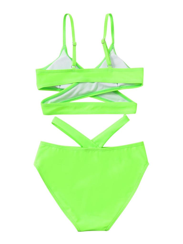 2024 New Women's Sexy Solid Color Bikini Swimsuit
