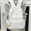 Schultasche Koreanische Version ins einfarbiger Rucksack Damen einfacher Rucksack mit großer Kapazität Schleife Schülerschultasche modisch vielseitig Freizeitrucksack