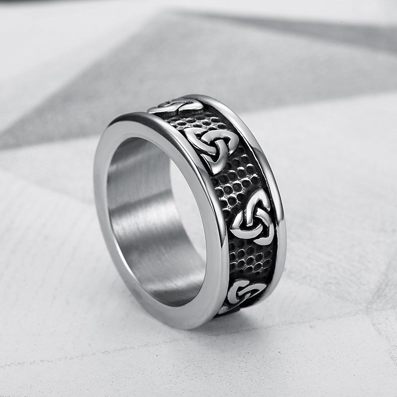 Classic Accessories Vintage Domineering Viking Celtic Stainless Steel Ring Men's Accessories Ring