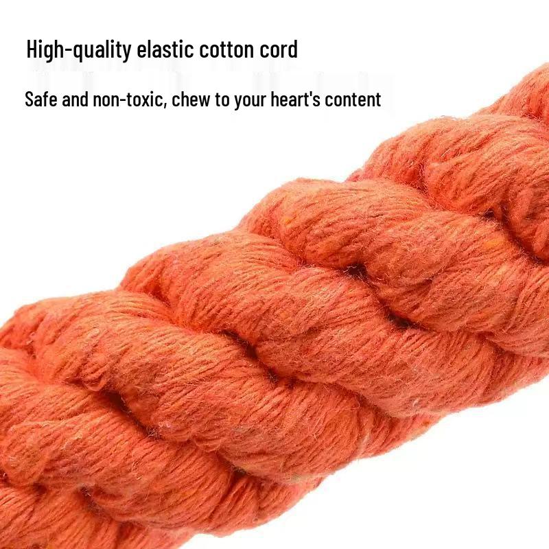Woven Cotton Rope Chew Toy for Cats & Dogs - Durable, Bite-Resistant & Teeth-Cleaning Pet Decompression Toy