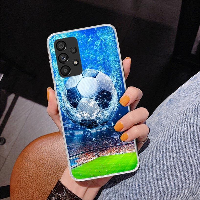 Football Soccer Ball Design Phone Case For Samsung Galaxy A17 A16 A15 A14 A13 A57 A56 A55 A54 A53 A37 A36 A35 A34 A33 A26 A25 A2