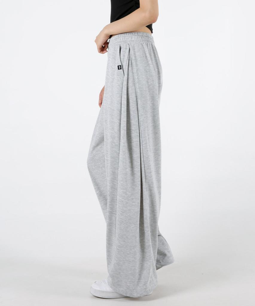 UMM Women'S Short Long Line-Emphasizing Pintuck Wide Pants 3 Colors