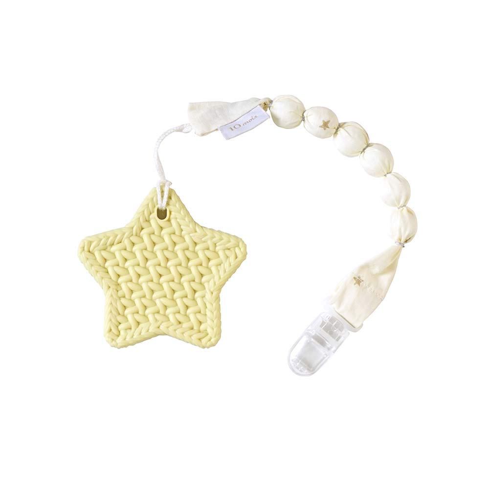 10mois Babygeschenk Flauschige Mullwindel Baby 58cm Für Neugeborene bis 3 Jahre mit Zahnen Gelbes Set (6-lagiger Mull) Schlafanzug, 100% Baumwolle, Weiß, Länge, Alt,