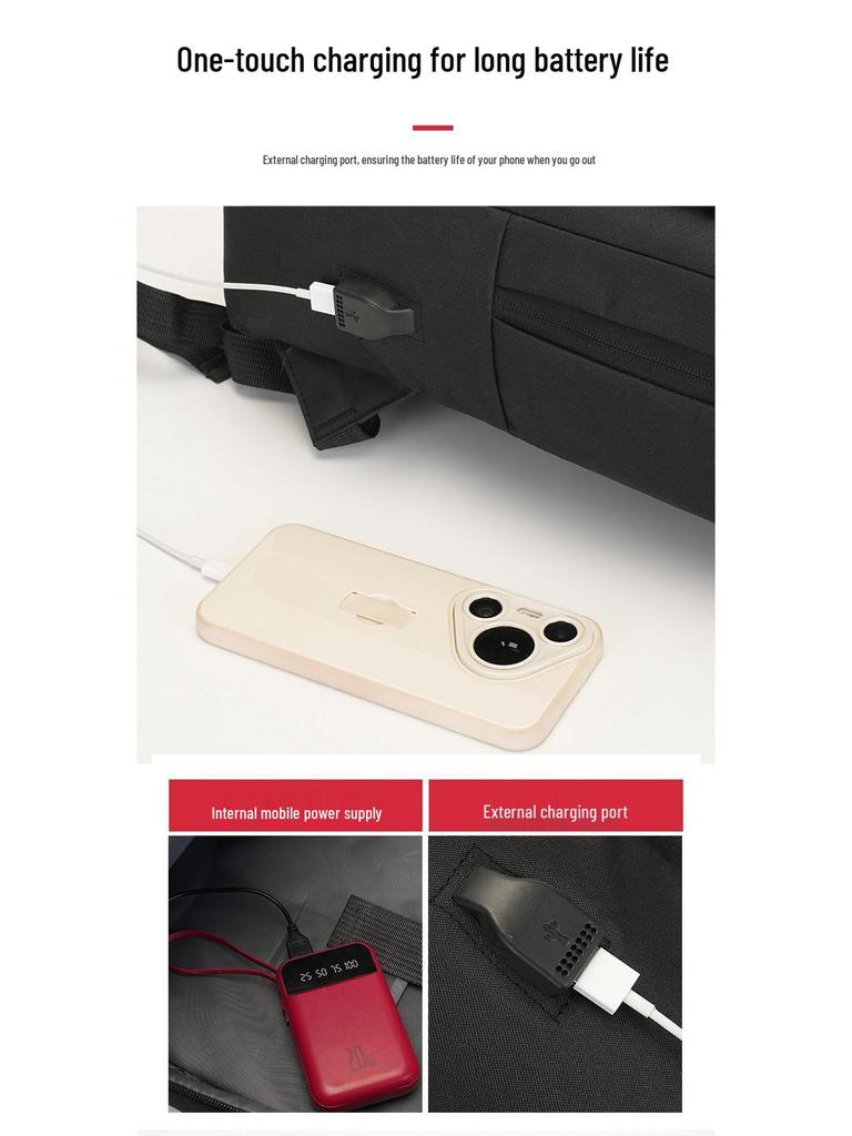 Lässiger Laptop-Rucksack mit individuellem Logo - Firmenjubiläum Geschäftsgeschenk mit großer Kapazität