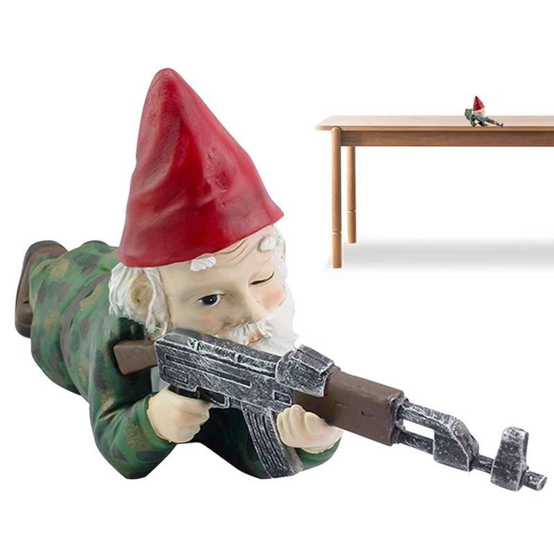 Nouvelle Sculpture Figurative Intérieur Extérieur Maison Jardin Décor Décoration Jardin Gnome de Jardin Drôle Statue Résine Bureau Ornement de Pelouse