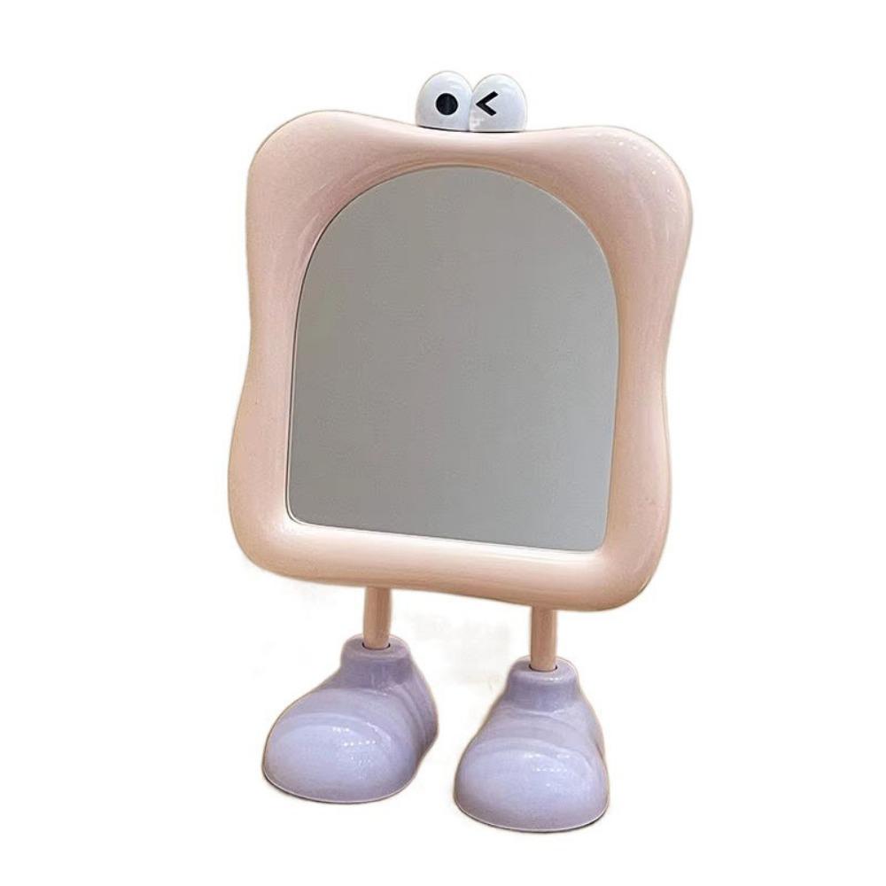 Free Standing Big Eyes Makeup Mirror Sturdy Ornament Cute Desktop Mirror Detachable Stand Firmly Funny Cosmetic Mirrors