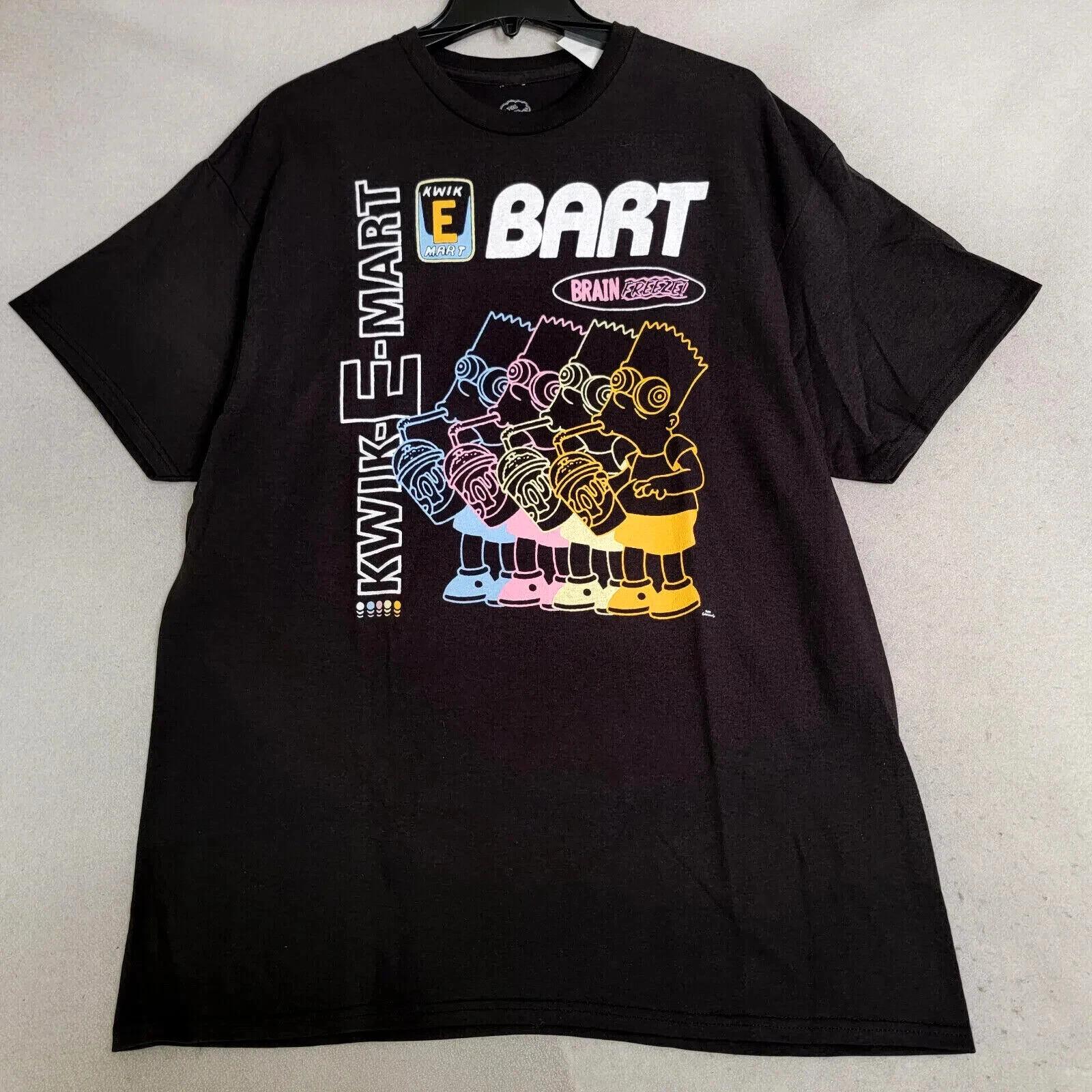 BART SIMPSON SHIRT Mens EXTRA LARGE XL BLACK 90s Cartoon Classic Distressed NWT M