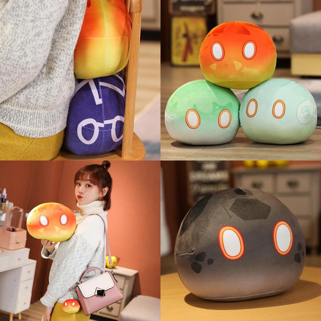 Genshin Impact Slime Theme Adorable Plush Dolls Perfect Kids Gift Cartoon Pillow