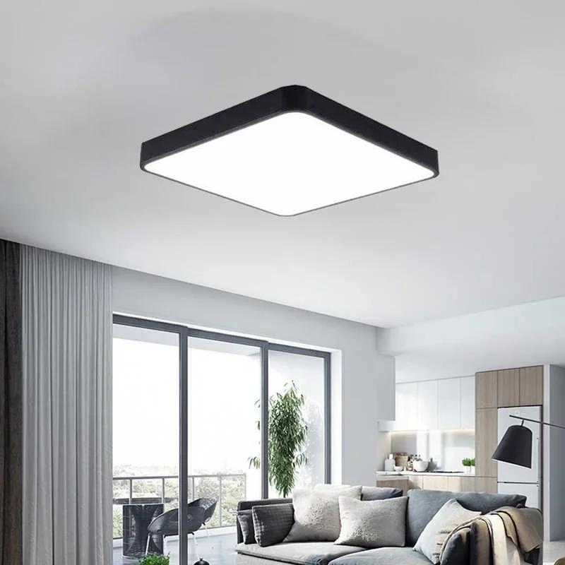 Modern LED Ceiling Light for Living Room Bedroom Room Study Balcony Corridor Lamp Round Square Indoor Decor Lighting Fixture