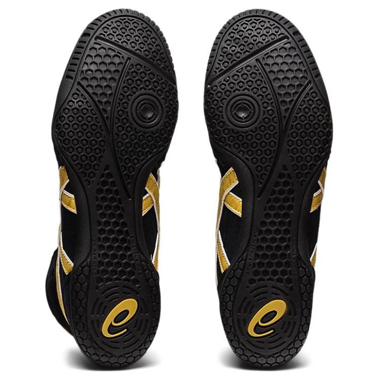 New Asics Dan Gable Evo 3 'Black Rich Gold' 1081A052-001