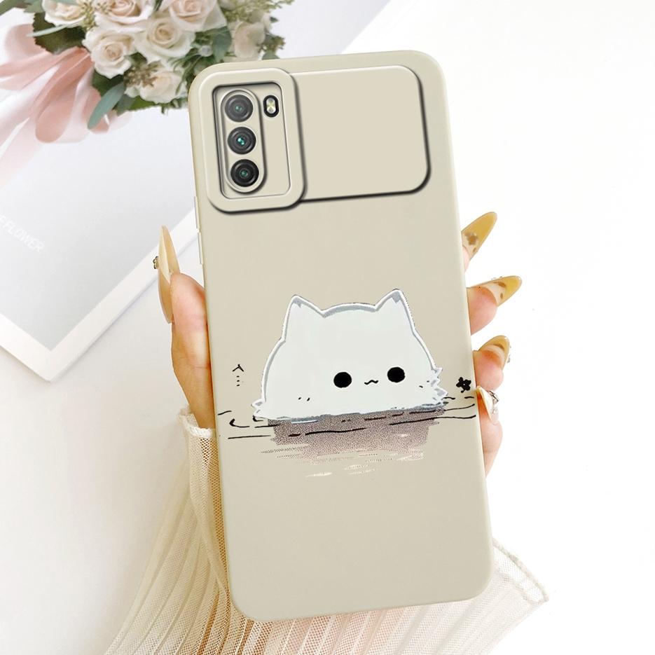 For Xiaomi Poco M3 Case PocoM3 Pro 4G Cute Fashion Cartoon Cover Soft TPU Matte Phone Case For Xiaomi Poco M3 Pro 5G Fundas Bags