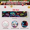 Halloween Neon Style Party Banner, 17x78in Polyester Outdoor Indoor Garden Fence Seasonal Decoration