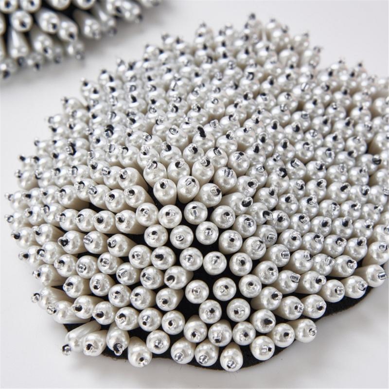Premium Imitation Pearls Embellished Shoulder Pads Comfort for Business Event Weddings Uniforms