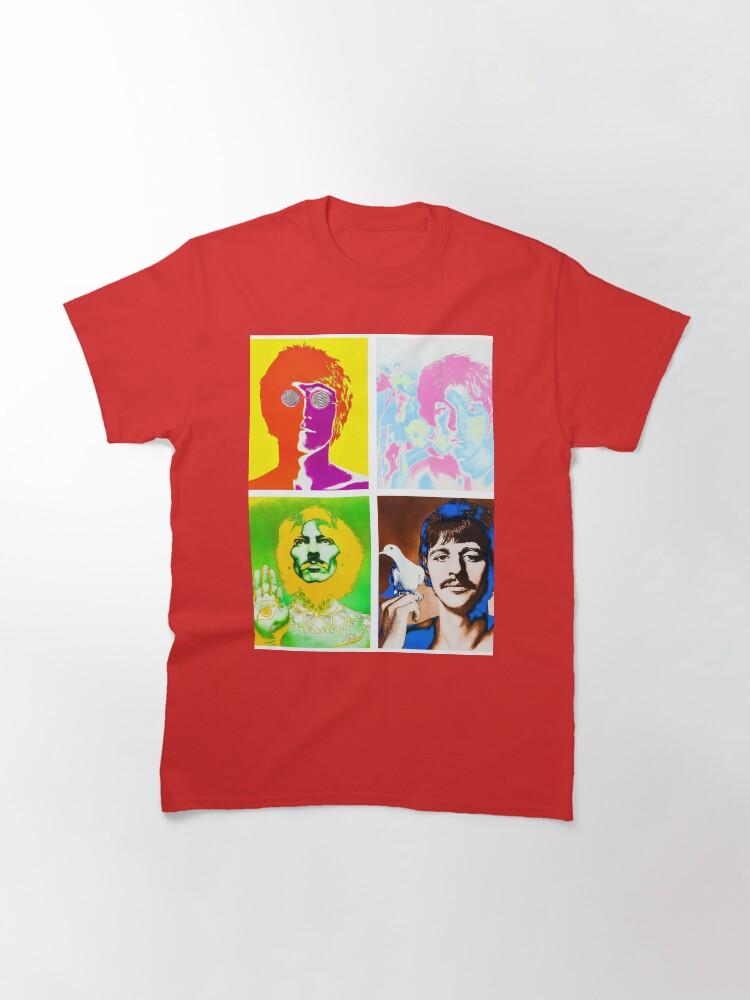 John Lennon Beatles Ringo, Paul, George, John Maglietta Classica