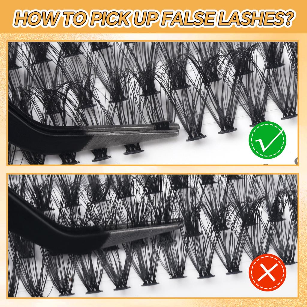 280 Tufts Of D-Song Single Tufts Of False Eyelashes 10-16Mmdiy Segmented Grafting To Extend Natural Dense Hair