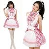 FULINE Idol Costume Cosplay Set Pop Singer Top Short Dance Stage Roleplay Costume Halloween Costume JSK Top and Bottom Set Girl Photo Shoot Stage Cost
