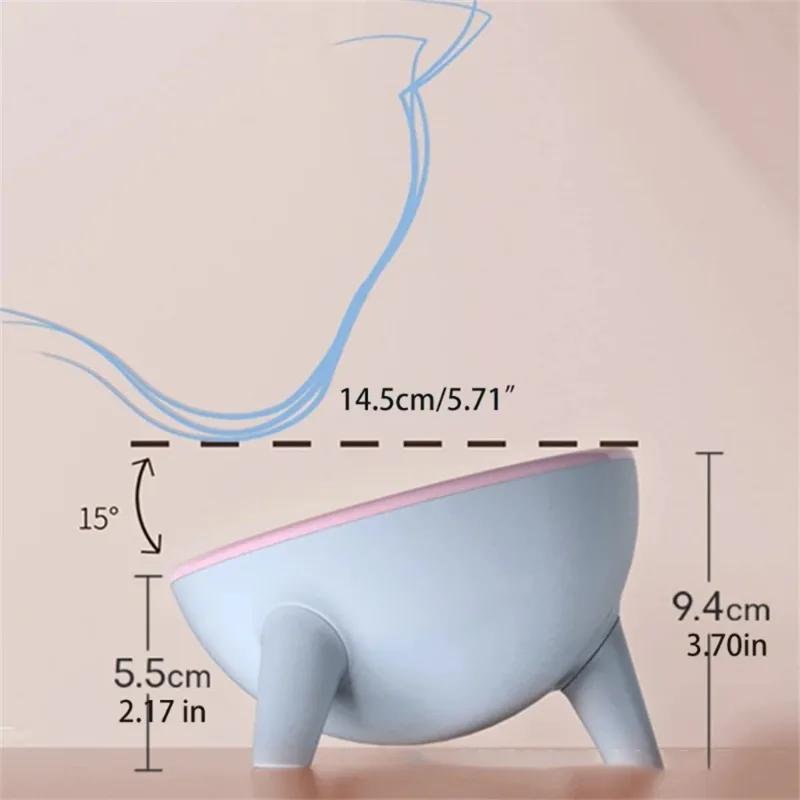 1 Stück Futterspender für Haustiere, Komfort-Futternapf, geneigt, erhöht, für Haustiere, Katzen, Hunde, Futter, Wasser, Rückflussverhinderer
