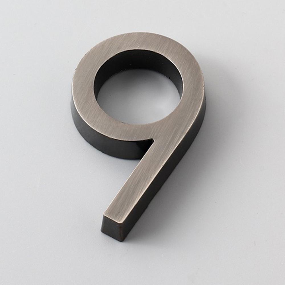 Yousheng 6cm Plated House Door Plaque Address Number Digit Figure Plate Sign Hotel Decor