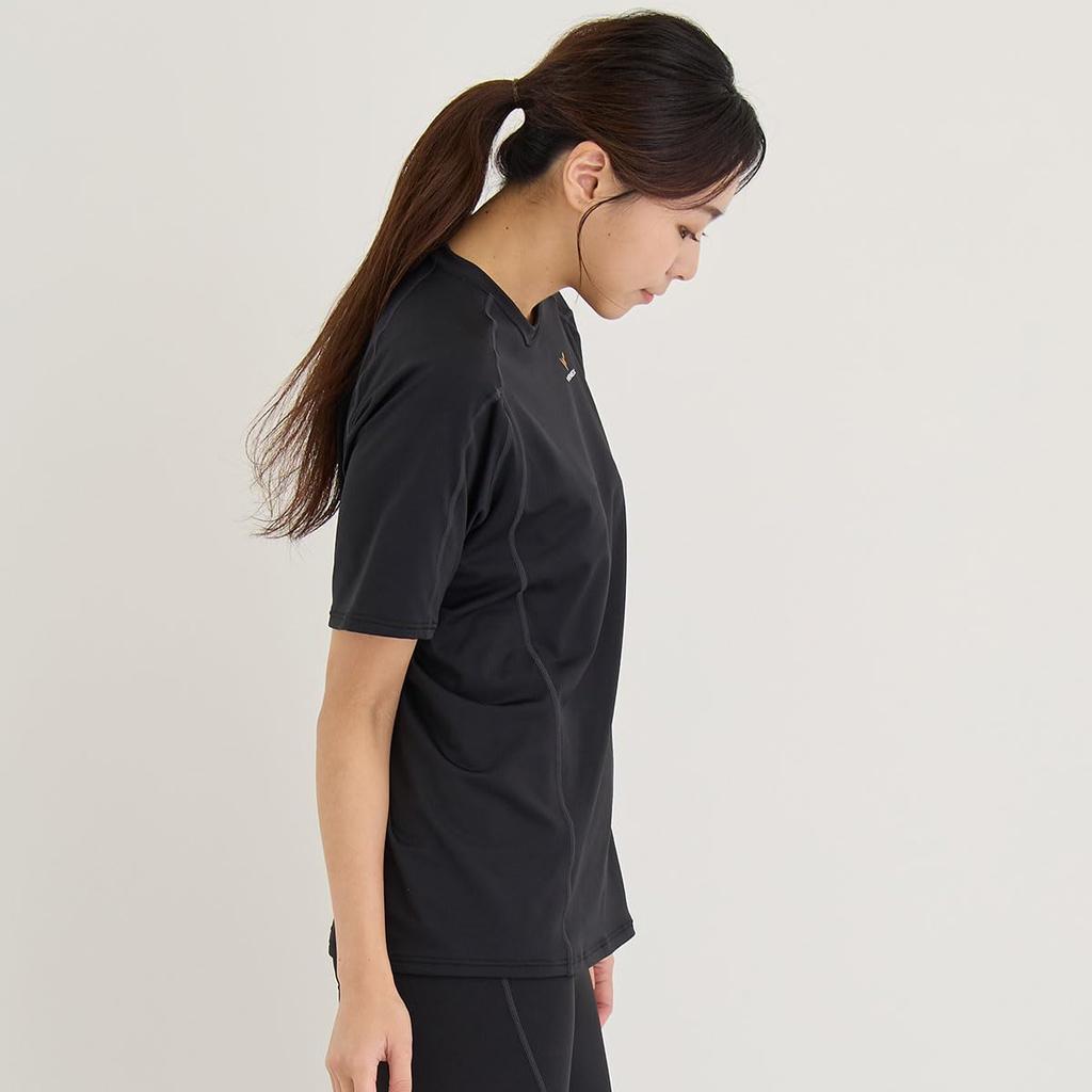 Venex Short Sleeve Recovery General Medical Black Size 6434 Recharge+ T-Shirt, Device, Women's, (48), L,