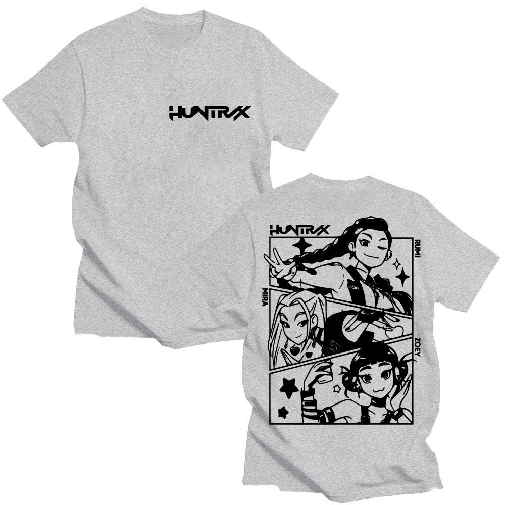Kpop Anime Demon Hunter Hunters Huntrix Girls T Shirt Men Women Cute Movie Popular T-shirts Oversized Cotton Fashion Tees Gifts
