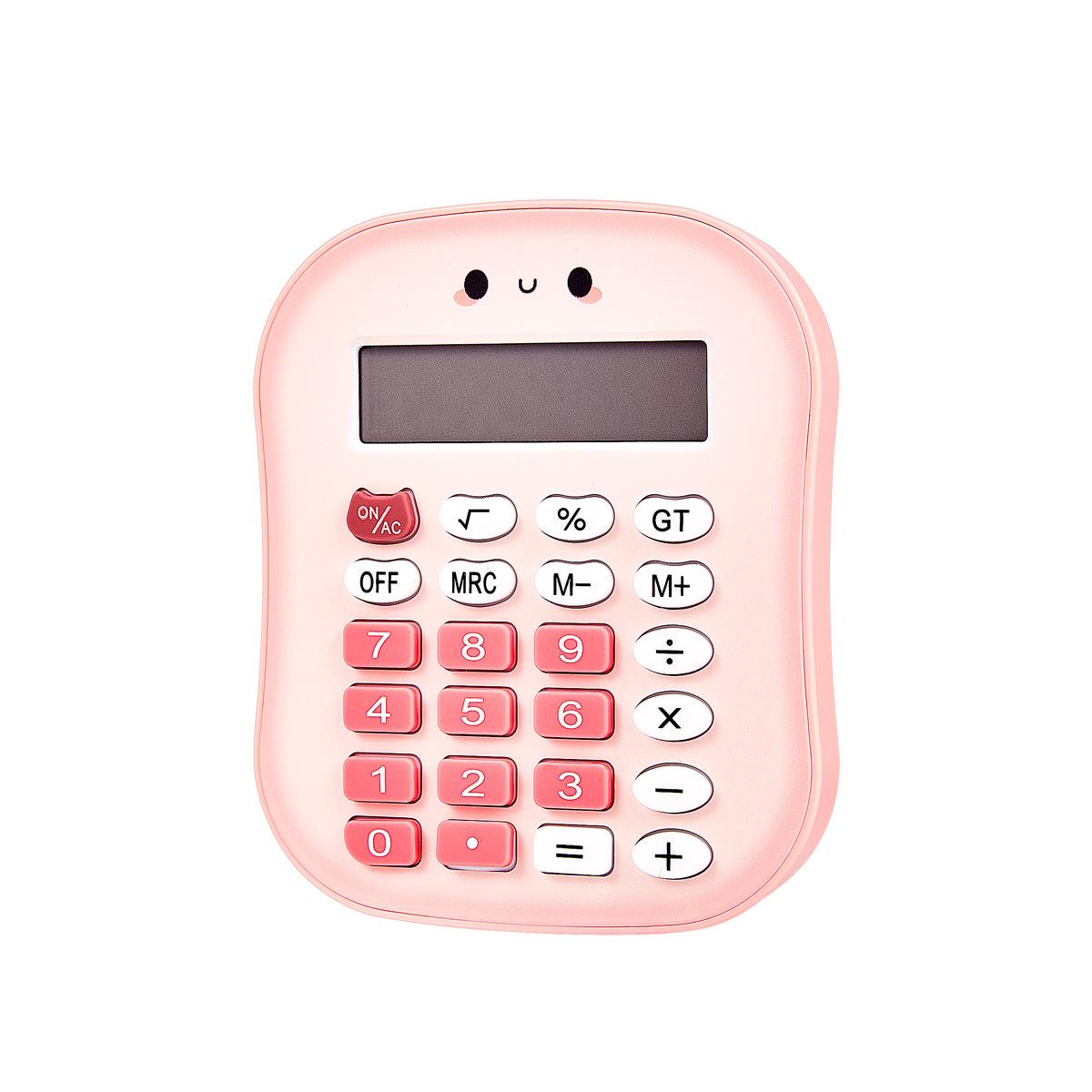 

12-Digit Silent Mini Calculator in Smoked Color - High Aesthetic Value, Cute, Portable for Office and Financial Use.
