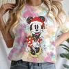 Women Men Mickey Minnie Christmas Shirt Cartoon Graphic Merry Christmas Couple Matching Tshirts