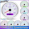85MM GPS Speedometer With GPS Antenna 0-60 MPH For Motorcycle Marine Boat Car Truck Speed Gauge Meter 7 Color Backlight