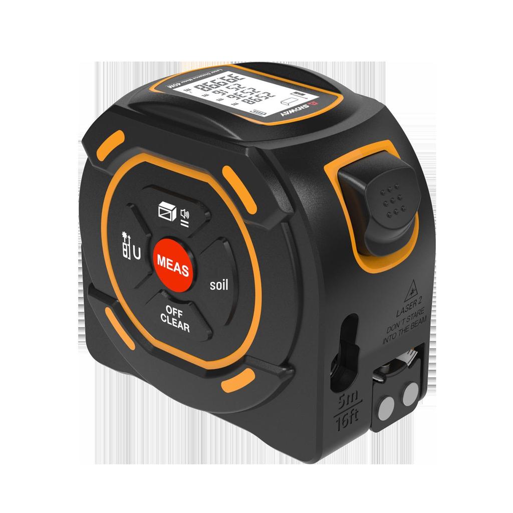 SNDWAY Laser Rangefinder: High-Precision 40m/60m Electronic Tape Measure and Ruler