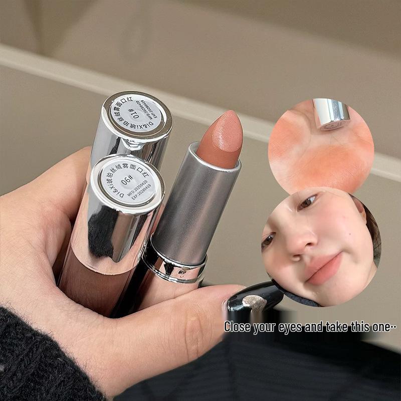 DIXI Amber Velvet Matte Lipstick – Long-lasting, High Pigment, Non-transfer, Whitening Lip Mud.