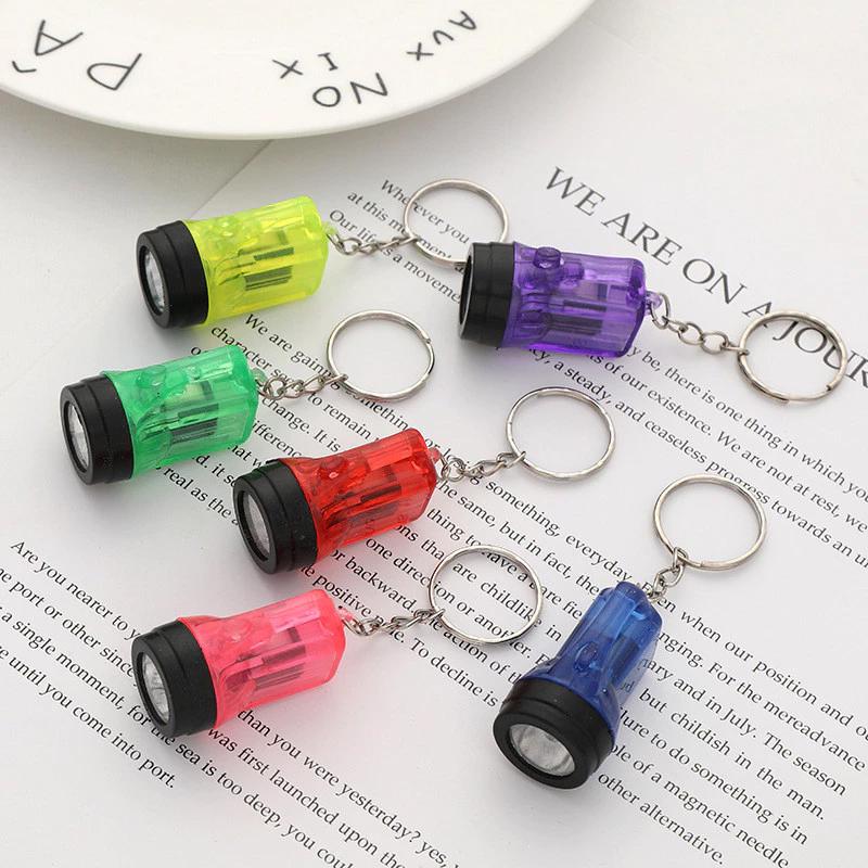 Mini Flashlight Multi-Functional Portable Small Mining Lamp Keychain Pendant