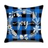 Xmas Cushion Cover Pillowcase Holiday Decor Christmas Pillow Covers Antler Bear Snowflake Christmas Tree Pillow Case
