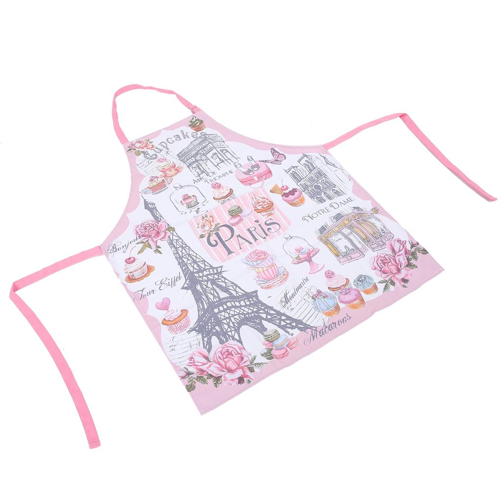 Kitchen Apron Women Men Sleeveless Cartoon Printed Household Apron for Cooking BakingType 2