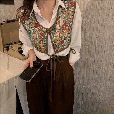 Cropped Vests Women Vintage Chic Korean Style Minority Streetwear Casual Sleeveless Clothes Loose Personality Retro New Outwear