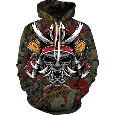 New Hot Anime 3d Hoodies Japanese Samurai Sweatshirt Men And Women Fashion Black Pullover Autumn And Spring Men's Clothing