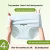 Women's Summer Ice Silk Seamless Thongs: Mid-Waist, Nude Feel, Extended Crotch, Hip-Hugging, Antibacterial Comfort.