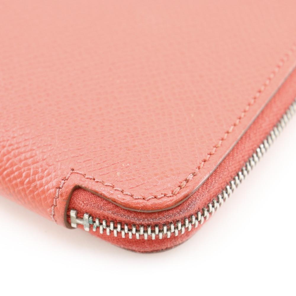 HERMES Azap long silk in Purse Rose Jaipur pink Epsom Women Used