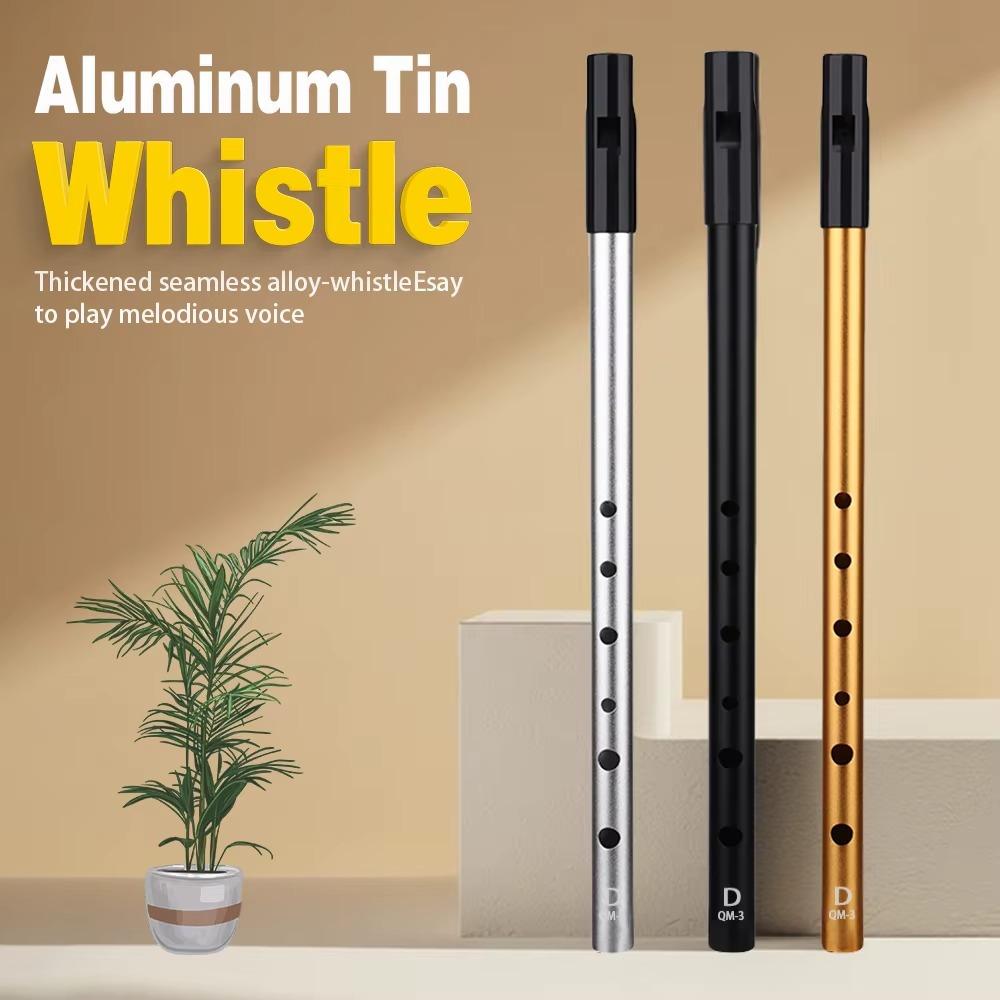C/D Key Irish Whistle Flute 6 Holes Rich Tone Aluminum Tin Whistle Easy-to-learn Irish Tin Whistle Musical Instruments