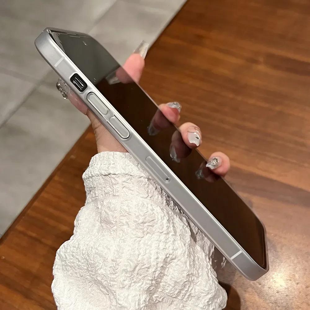 Luxury Ultra Thin Matte Clear Case For iPhone 14 15 Plus 13 12 11 Pro Max For Magsafe Wireless Charge Magnetic Clear Hard Cover