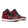 Air Jordan 1 Mid 'Reverse Banned' (Unisex) Gym Red / Black-White Vintage Basketball Shoes 554724 610