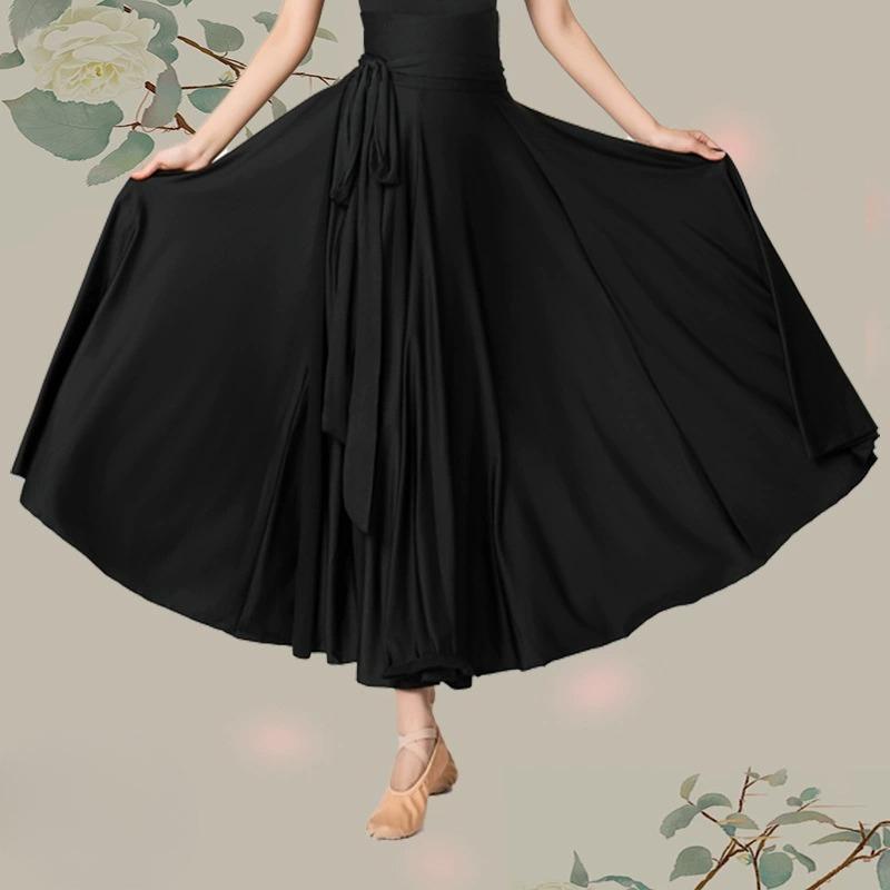 Flamenco Skirt for Women Spanish Dance Skirt Belly Dance Long Dress Big Swing Skirt Gradient Color 720 Performance Gypsy Skirt