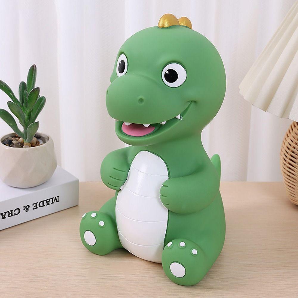 Handmade Dinosaur Piggy Bank Cute Cartoon Saving Jar Simple Animal Saving Bank Kids Day