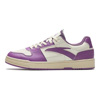 Street Casual Slip-Resistant Lightweight Low-Top Sneakers Women Sneakers White Purple 922448019-5