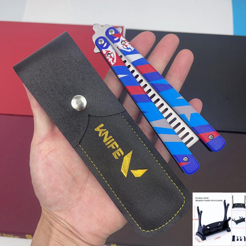 VALORANT Game Peripheral Toy, Yoru's Stylish Butterfly Comb, 23CM (9.05 Inches), Metal Blade, Not Sharp, Butterfly Knife Traine